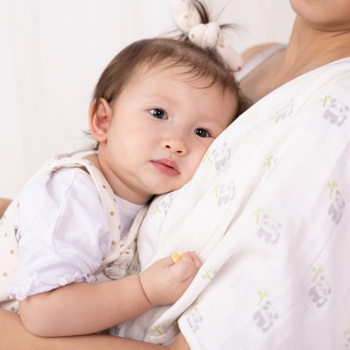 Kiki And Sebby PANDA Bamboo Cotton Muslin Squares – 3 Pack 7 Kiki And Sebby PANDA Bamboo Cotton Muslin Squares – 3 Pack - Image 7