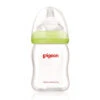 Pigeon Peristaltic PLUS Wide Neck Glass Feeding Bottle Green (Japan) 160ml