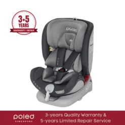 Poled X Hyundai ALL AGE 360 Swivel Car Seat| Satin Silver [0m-12yo]