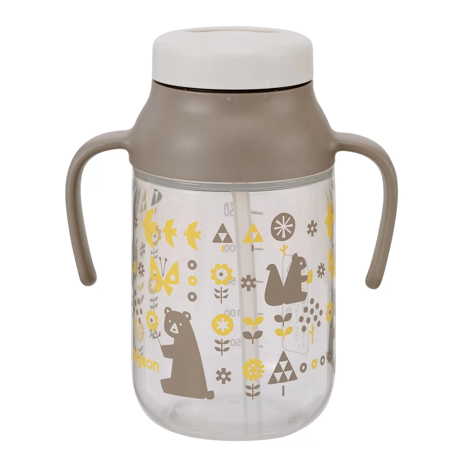 Pigeon Kurutto Straw Bottle Animal 330ml 2 Pigeon Kurutto Straw Bottle Animal 330ml - Image 2