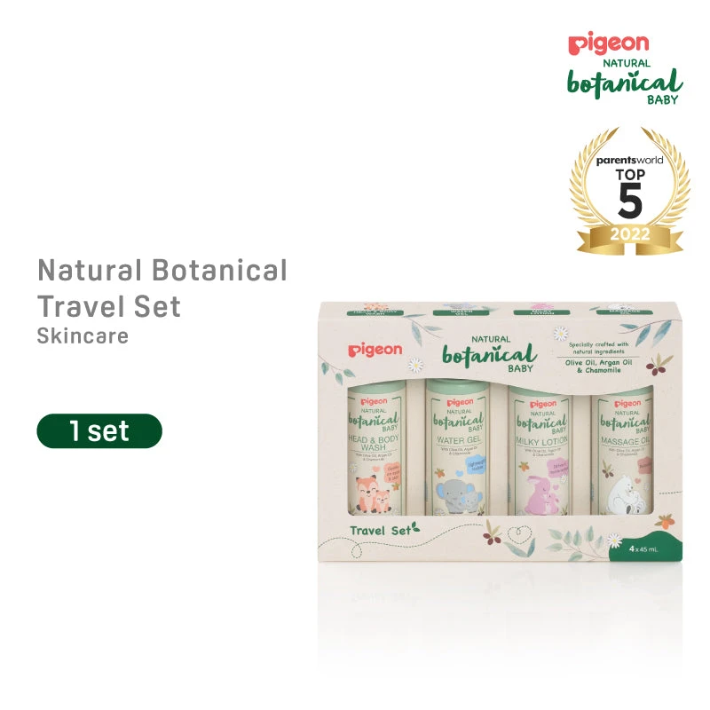 Pigeon Natural Botanical Baby Travel 2 Set 1 Pigeon Natural Botanical Baby Travel 2 Set