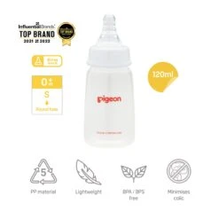 Pigeon Flexible Slim Neck Nursing Bottle PP 120ml X3