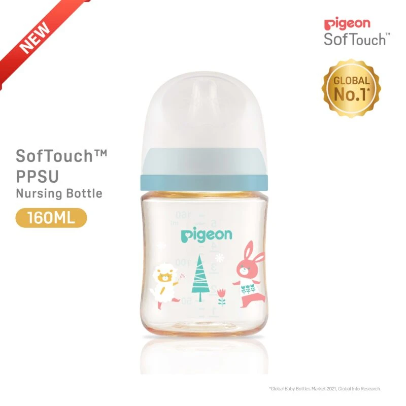 Pigeon SofTouch™ PPSU Nursing Bottle - Animal 160ml 1 Pigeon SofTouch™ PPSU Nursing Bottle - Animal 160ml