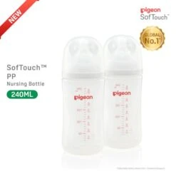 Pigeon SofTouch™ PP Nursing Bottle - Twin Pack 240ml