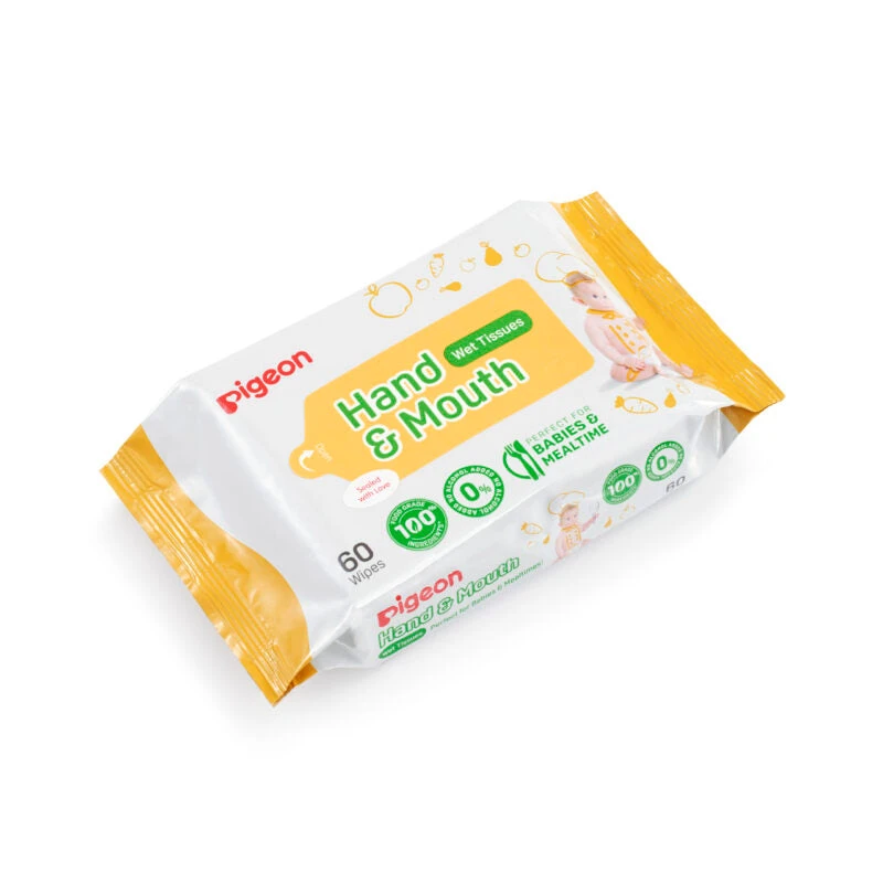 Pigeon Hand And Mouth Wet Tissues 60 Sheet 2 In 1 X3 2 Pigeon Hand And Mouth Wet Tissues 60 Sheet 2 In 1 X3 - Image 2