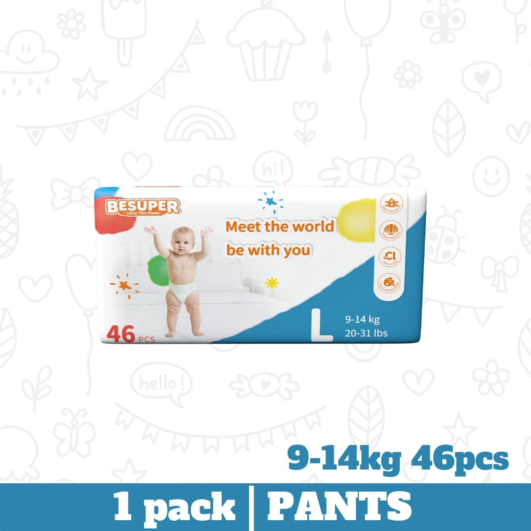 Besuper Ultra-Thin Pants Diapers (Size L To 3XL) 1 Besuper Ultra-Thin Pants Diapers (Size L To 3XL)