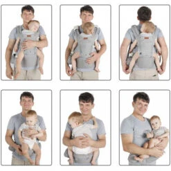 Lucky Baby 6-in-1 Baby Carrier - Gray -Baby Products Sale Store 94807E12 09B5 465E 923D 8D5C99DF058D