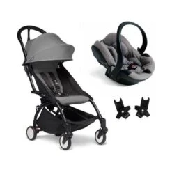 BABYZEN YOYO² Travel System - Grey Bundle (car Seat + Fabric Pack With Frame)