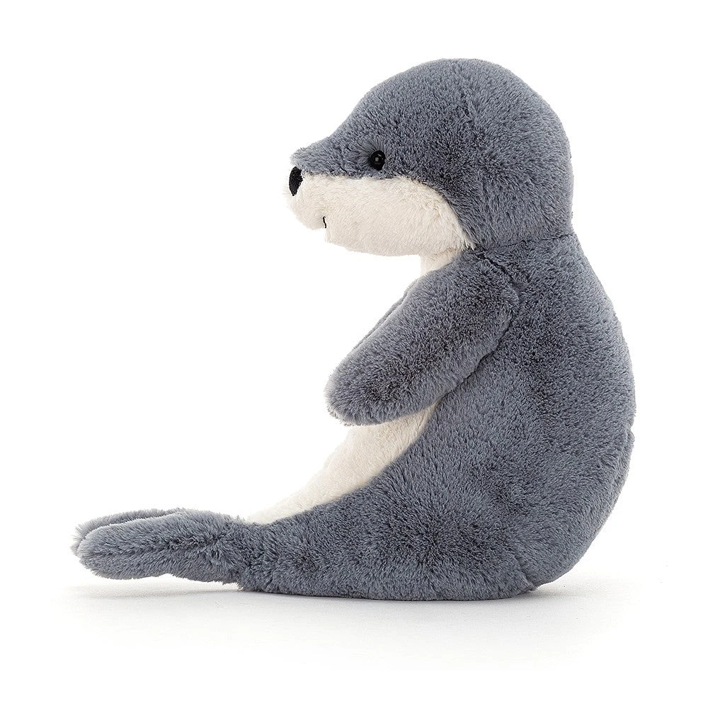 JellyCat Bashful Seal - Medium H22cm 2 JellyCat Bashful Seal - Medium H22cm - Image 2