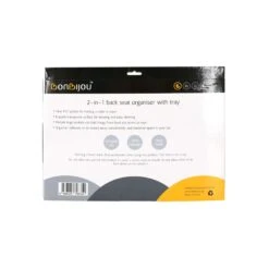 Bonbijou 2-In-1 Back Seat Organiser With Tray -Baby Products Sale Store BB70635Bonbijou2 In 1BackSeatOrganiserWithTray05