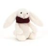 JellyCat Bashful Snug Bunny Berry - Height 15cm