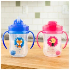 Dr. Brown’s 270ml Baby’s First Straw Cup W Handles (6m+) Assorted Designs