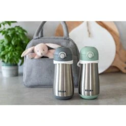 Beaba Stainless Steel Spout Bottle 350ml (Assorted Colours) -Baby Products Sale Store DE999B53 6164 47BD BE3D 4220BADF60A9