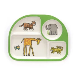 JellyCat Jungly Tails Bamboo Divided Plate