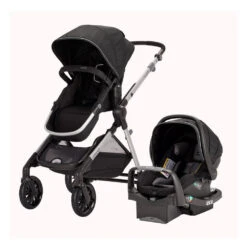 Evenflo Pivot Xpand Modular Travel System W/ SafeMax Infant Car Seat