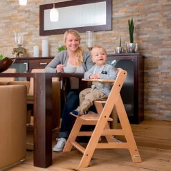 Hauck Alpha+ Trio: Highchair + Tray + Bouncer -Baby Products Sale Store HauckAlpha WoodenHighchair Natural 2 436e0560 aa96 4abe 9f4d 303d67da1efa