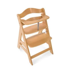 Hauck Alpha+ Wooden Highchair (Natural) -Baby Products Sale Store HauckAlpha WoodenHighchair Natural 7
