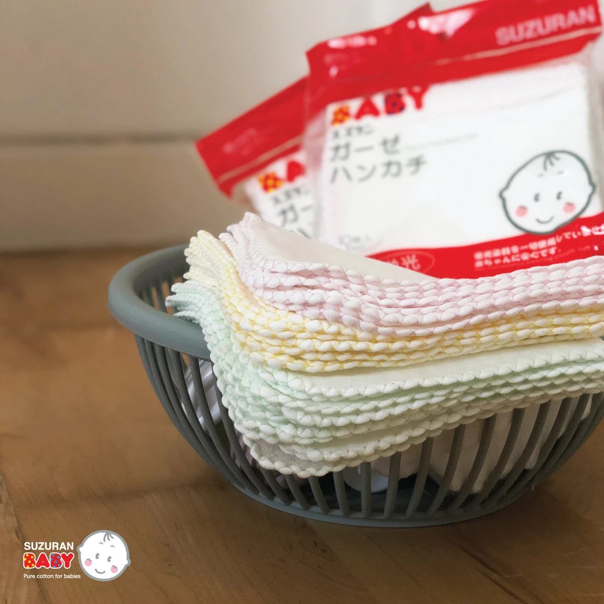 Suzuran Baby Gauze Handkerchief 10 Pcs 4 Suzuran Baby Gauze Handkerchief 10 Pcs - Image 4