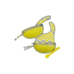 B.box Travel Bib W/ Baby Spoon (Mellow Lellow) -Baby Products Sale Store IMG 4575 low res
