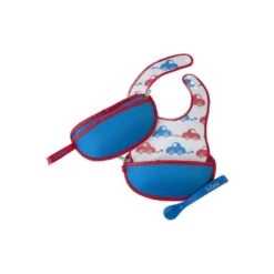 B.box Travel Bib W/ Baby Spoon (Beep Beep) -Baby Products Sale Store IMG 5907