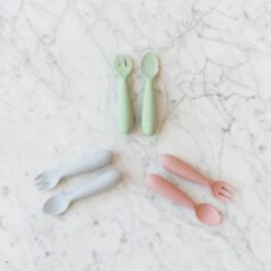 Ezpz Mini Utensils (8 Colours) -Baby Products Sale Store Mini Utensils Lifestyle 01