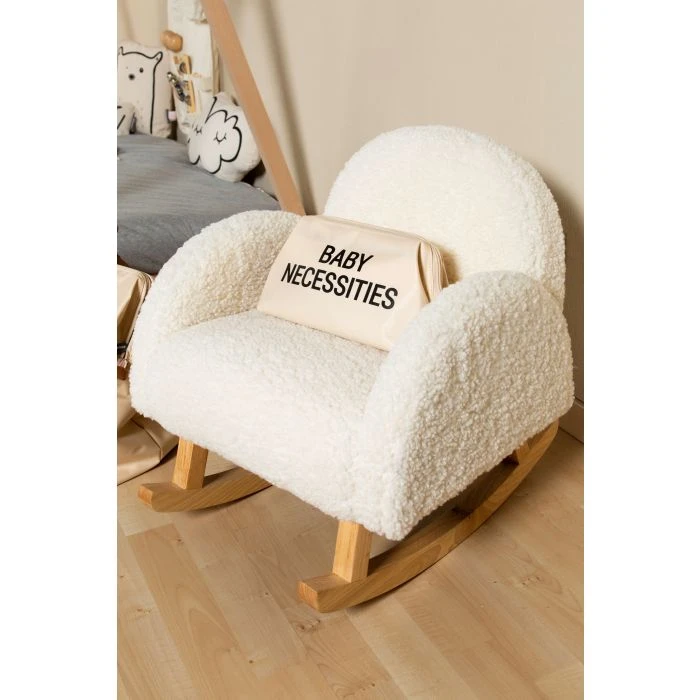 Childhome Kids Rocking Chair - Teddy - Off White Natural 5 Childhome Kids Rocking Chair - Teddy - Off White Natural - Image 5