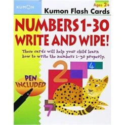 Kumon Flash Cards - Numbers 1-30 Write & Wipe