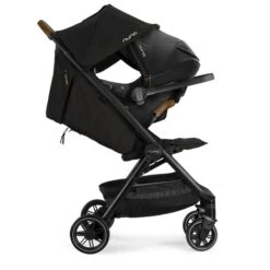 Nuna Trvl 2023 - Caviar (w/ Rain Cover & Travel Bag) [Pre Order ETA End Sep 2023] -Baby Products Sale Store Nuna TRVL Caviar Profile Recline PIPAliteRX US shadow web fbbe