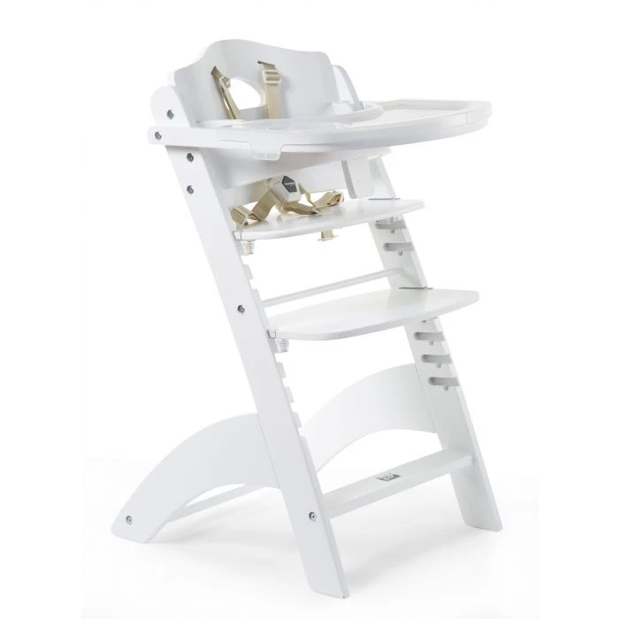 Childhome Lambda 3 Baby High Chair + Feeding Tray - White 1 Childhome Lambda 3 Baby High Chair + Feeding Tray - White