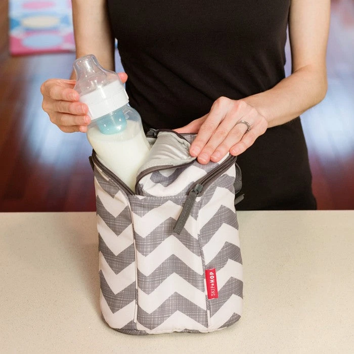 Skip Hop Double Bottle Bag - Chevron 2 Skip Hop Double Bottle Bag - Chevron - Image 2