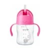 Evorie Tritan Gravity Straw 360 Sippy Cup Water Bottle 200ml, Strawberry