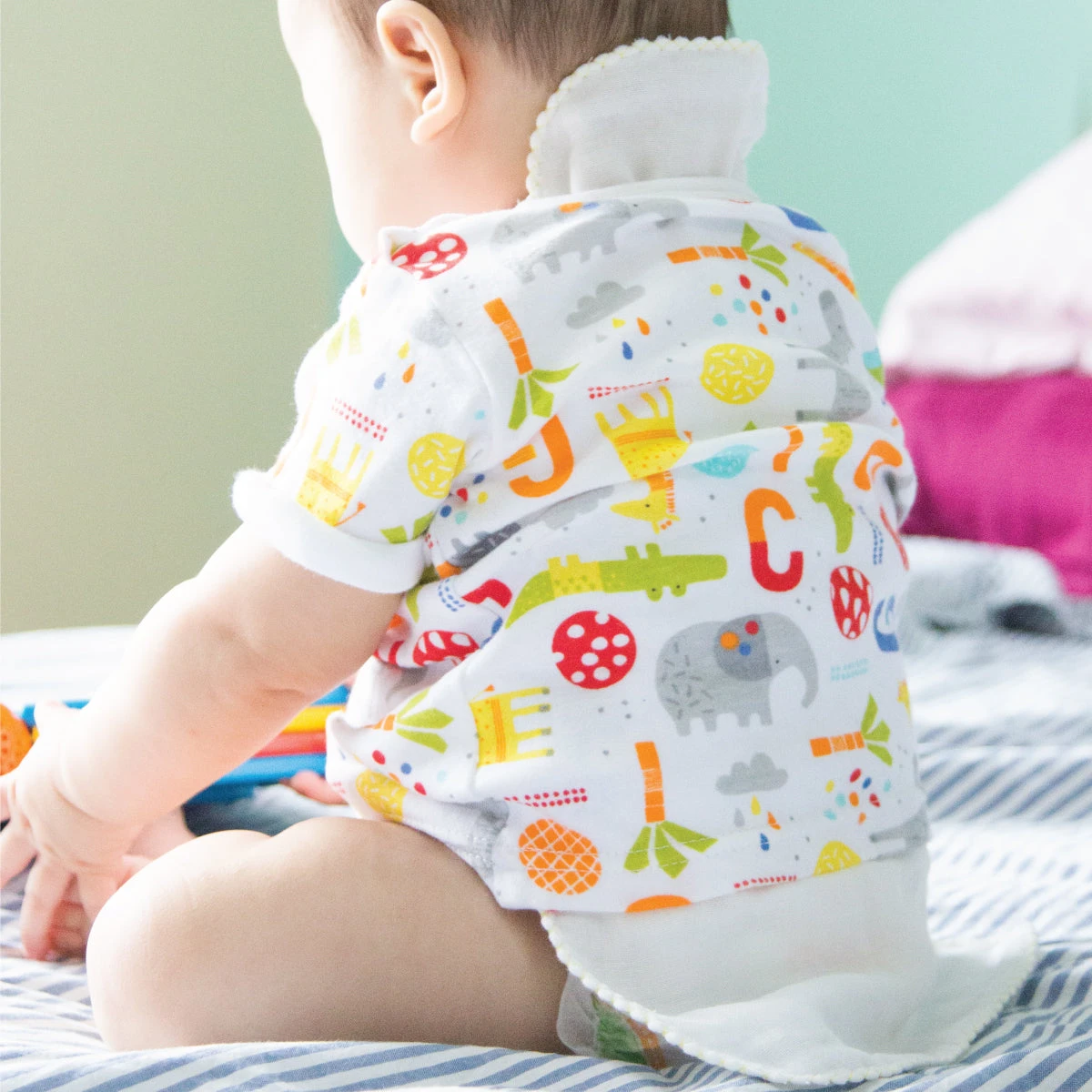 Suzuran Baby Gauze Sweat Pad 3 Pcs 2 Suzuran Baby Gauze Sweat Pad 3 Pcs - Image 2