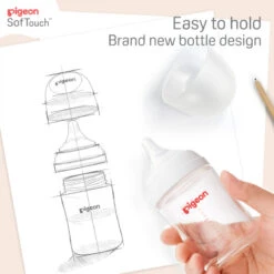 Pigeon SofTouch™ T-Ester Nursing Bottle - Logo 300ml -Baby Products Sale Store Thumbnails Hero wn3 bottles 17 e1665131455711 4a3cf481 39c9 4196 8d54 2fe54f08dcaa