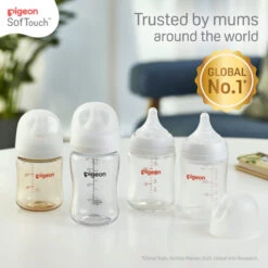 Pigeon SofTouch™ PPSU Nursing Bottle - Logo 240ml -Baby Products Sale Store Thumbnails Hero wn3 bottles 21 e1665131355829 da98f370 e63a 4ae7 90af 5e1a3e916a82
