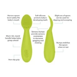 Ezpz Tiny Spoon - 2-Pack (Assorted Colours) 35 Ezpz Tiny Spoon - 2-Pack (Assorted Colours) -Baby Products Sale Store Tiny Spoon Info Lime