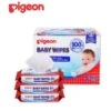 Pigeon Baby Wipes 100% Pure Water, 3 X 80 Sheets (Single Pack) X2