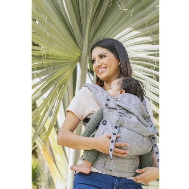 Tula Linen Explore Baby Carrier - Ash 2 Tula Linen Explore Baby Carrier - Ash - Image 2