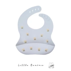 Little Bearnie Silicone Bib - Boba (Grey)