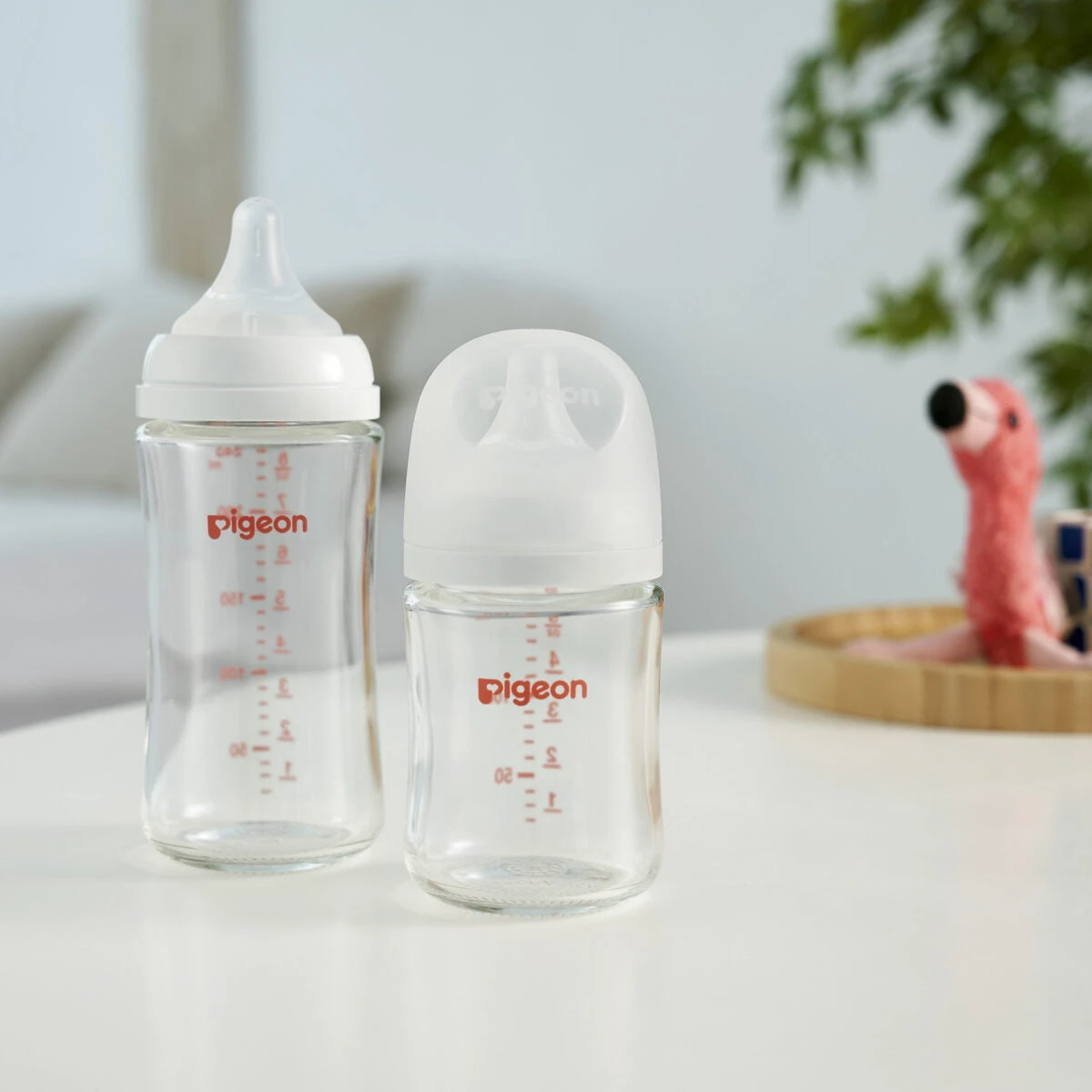 Pigeon SofTouch™ Nursing Bottle Glass 240ml 2 Pigeon SofTouch™ Nursing Bottle Glass 240ml - Image 2