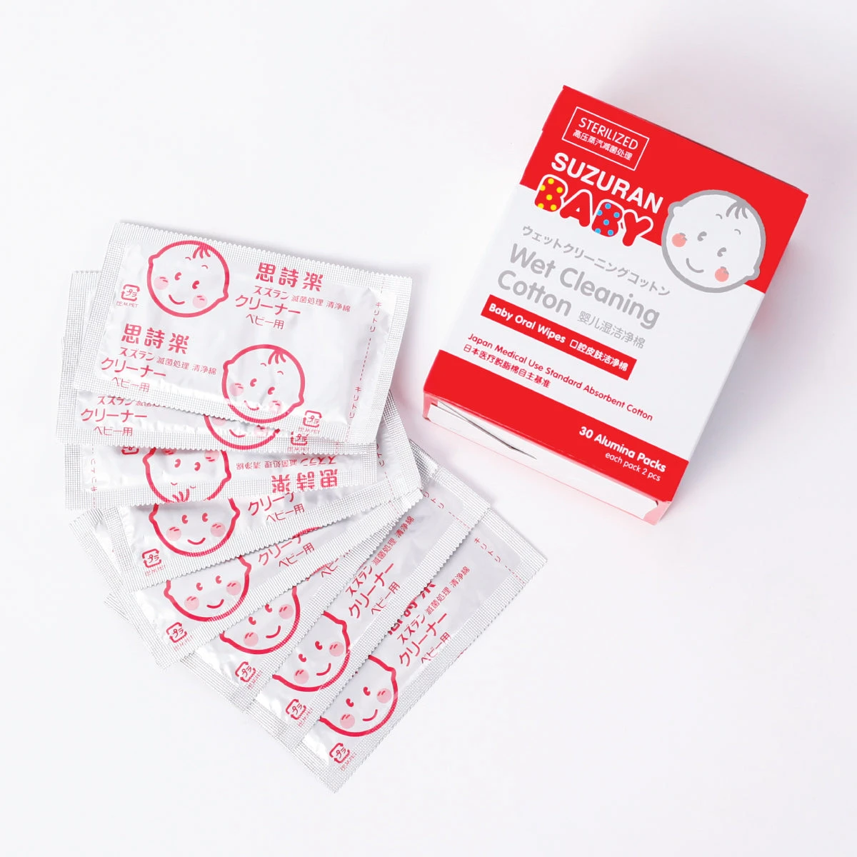 Suzuran Baby Wet Cleaning Cotton 30 Pcs 6 Suzuran Baby Wet Cleaning Cotton 30 Pcs - Image 6