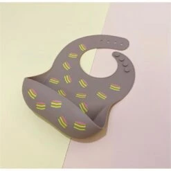 Chubby Junkie Kueh Lapis Silicone Bib - Purplish Peach