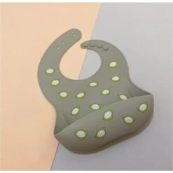 Chubby Junkie Tutu Kueh Silicone Bib - Grey
