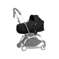 BABYZEN YOYO Bassinet -Baby Products Sale Store YOYO2 SHADOW YOYOBASSINETWHITEFRAME 3 4 BLACK WEB