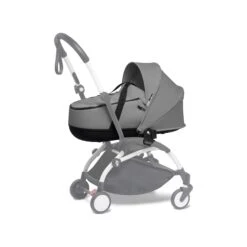 BABYZEN YOYO Bassinet -Baby Products Sale Store YOYO2 SHADOW YOYOBASSINETWHITEFRAME 3 4 GREY WEB