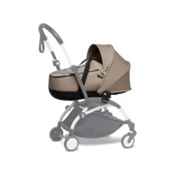 BABYZEN YOYO Bassinet -Baby Products Sale Store YOYO2 SHADOW YOYOBASSINETWHITEFRAME 3 4 TAUPE WEB