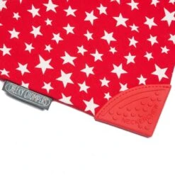 Cheeky Chompers Neckerchew Baby Bib - Red Stars -Baby Products Sale Store bibs cheeky chompers neckerchew baby bib red stars 3