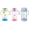 Richell Aqulea Clear Straw Bottle Mug(320ml) + Bottom Cover