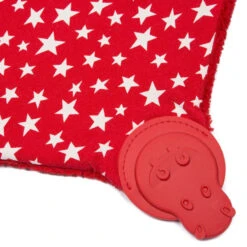 Cheeky Chompers Comfortchew Comforter - Red Stars -Baby Products Sale Store comfortchew comforter red stars 4