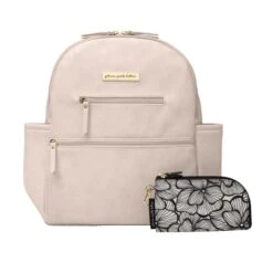 Petunia Pickle Bottom Ace Backpack In Ivory Leatherette