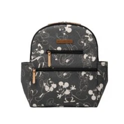 Petunia Pickle Bottom Ace Backpack In Mickey's 90th Vintage Black & White